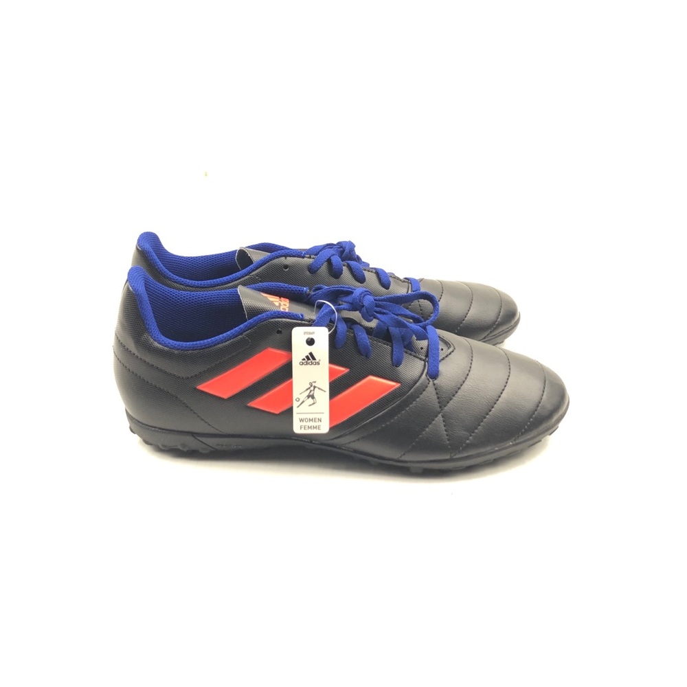 Adidas Women’s Ace 17.4 TF Soccer Shoes Black/Blue - Picture 3 of 6